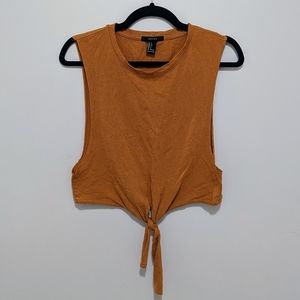 Tie front crop top